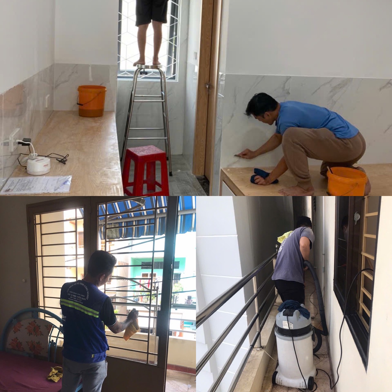 Dịch vụ vệ sinh nhà cửa tại bình quới