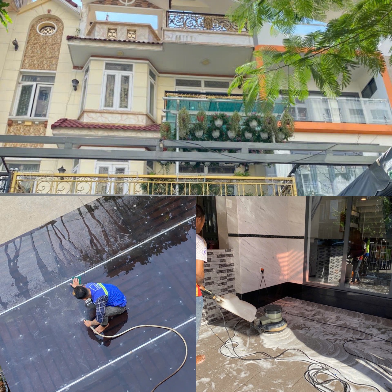 Vệ sinh nhà mới xây đức nhuận