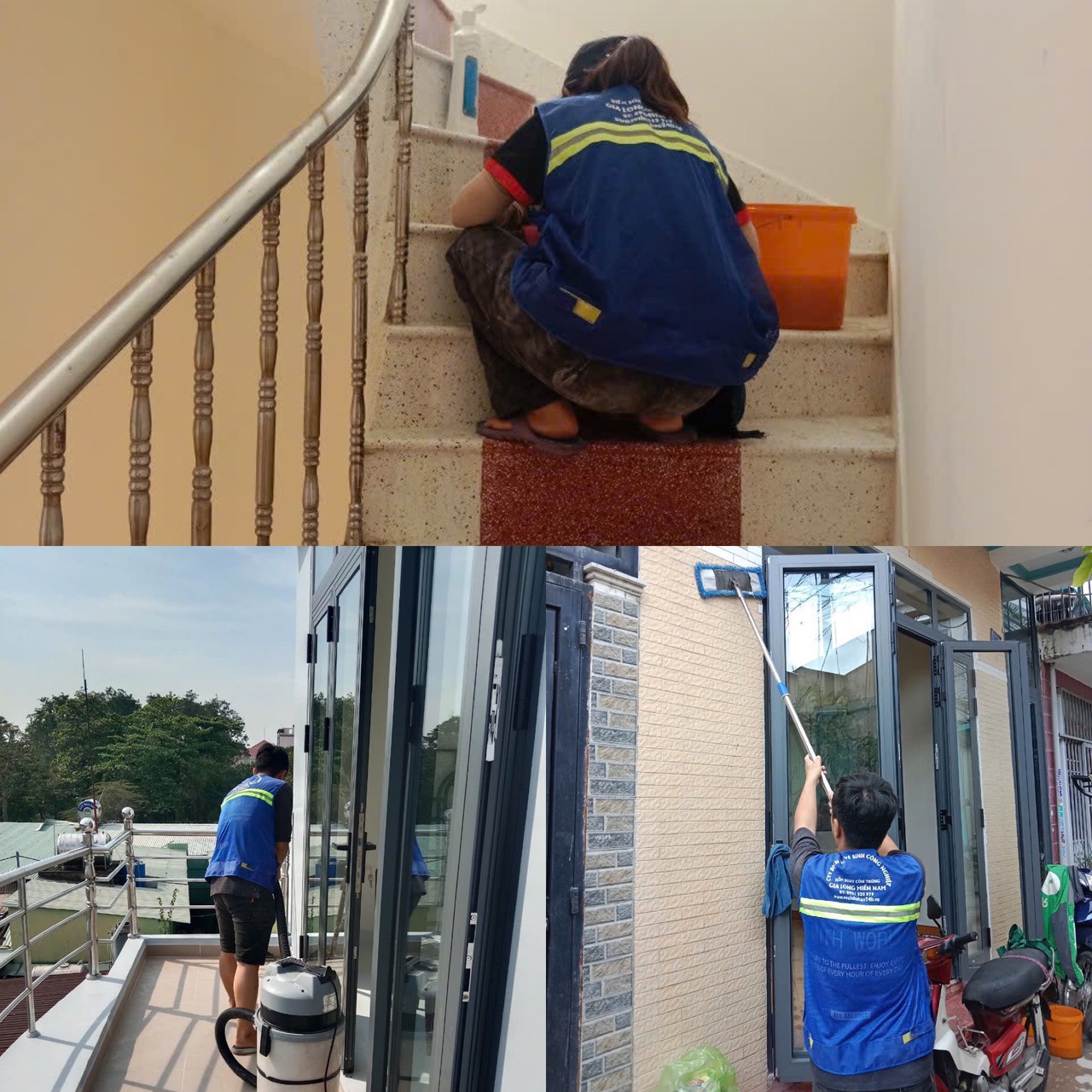 Vệ sinh nhà sau xây bình lợi trung