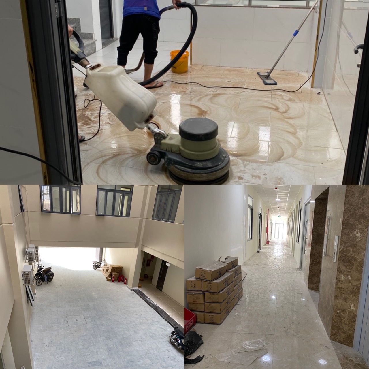 Vệ sinh nhà mới xây tân phú