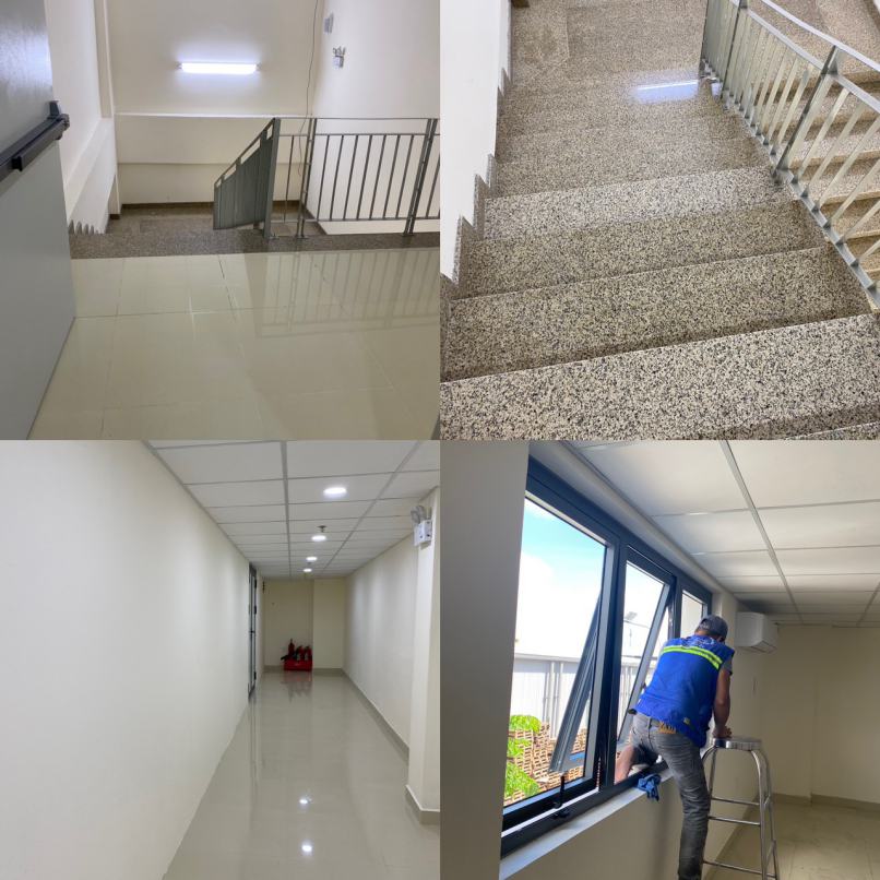 Vệ sinh nhà mới xây tân sơn hòa