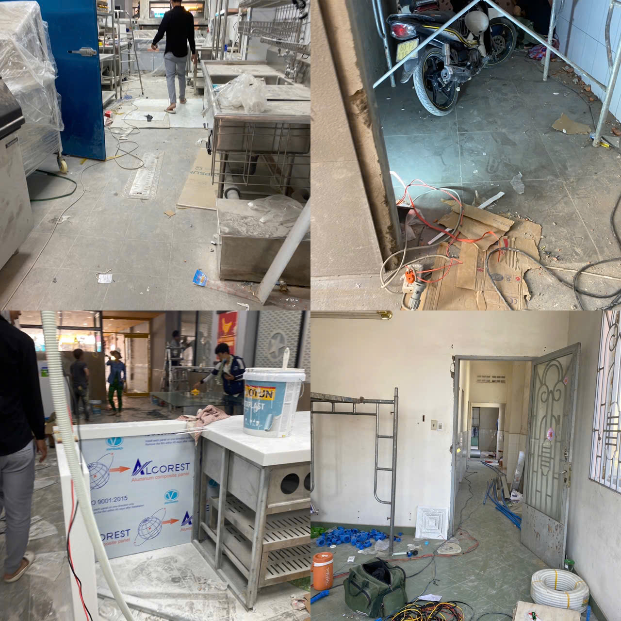 Vệ sinh nhà mới xây tăng nhơn phú