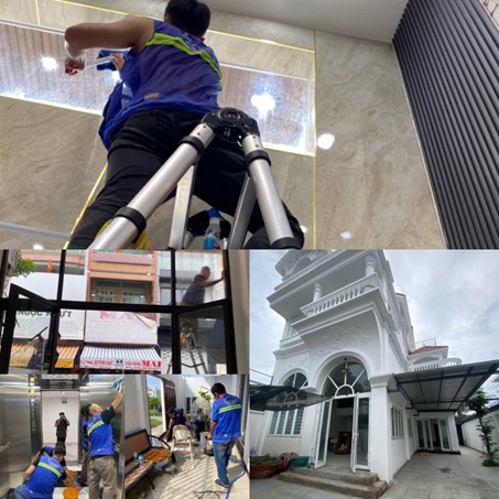 Vệ sinh nhà ở tại vĩnh hội