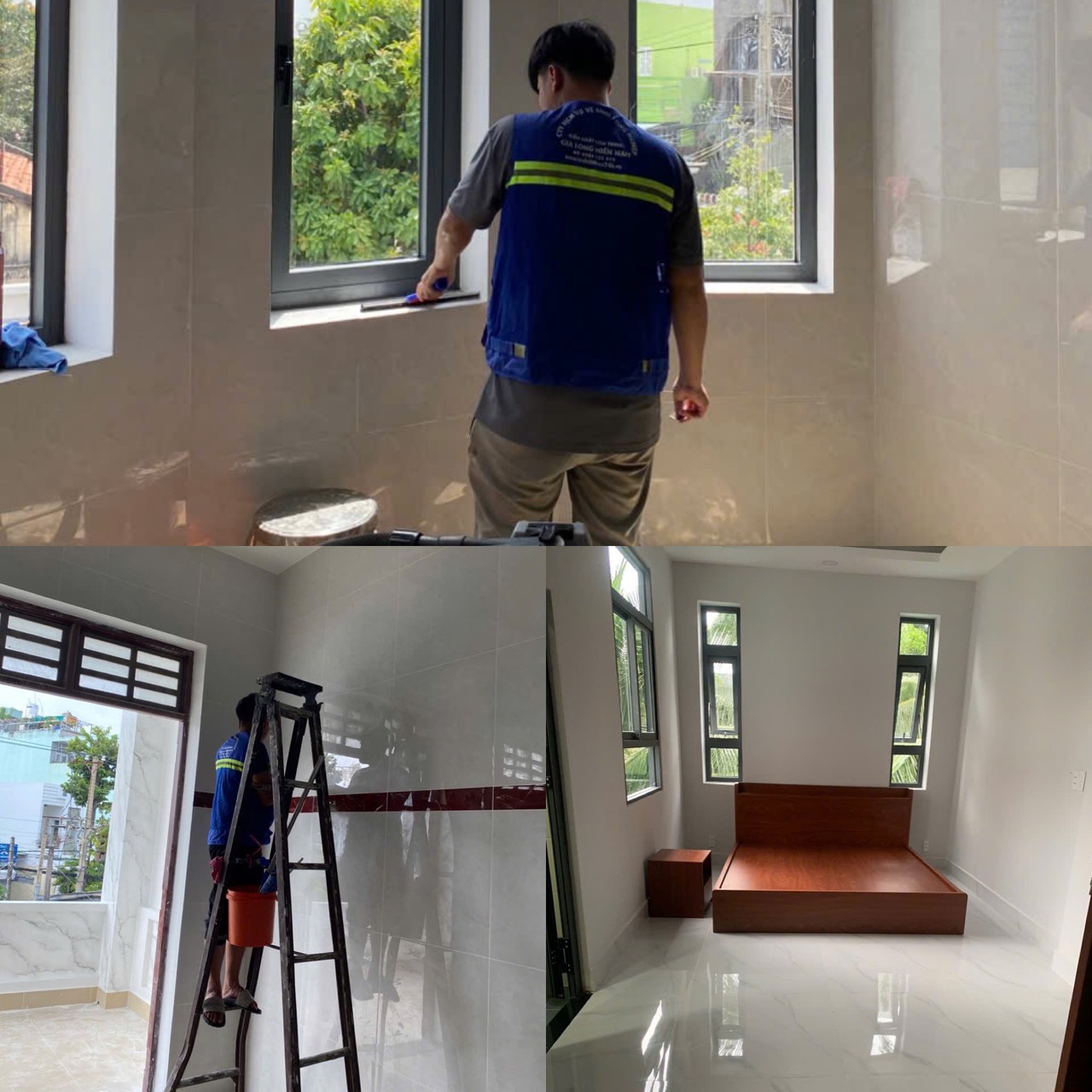 Vệ sinh nhà sau xây diên hồng