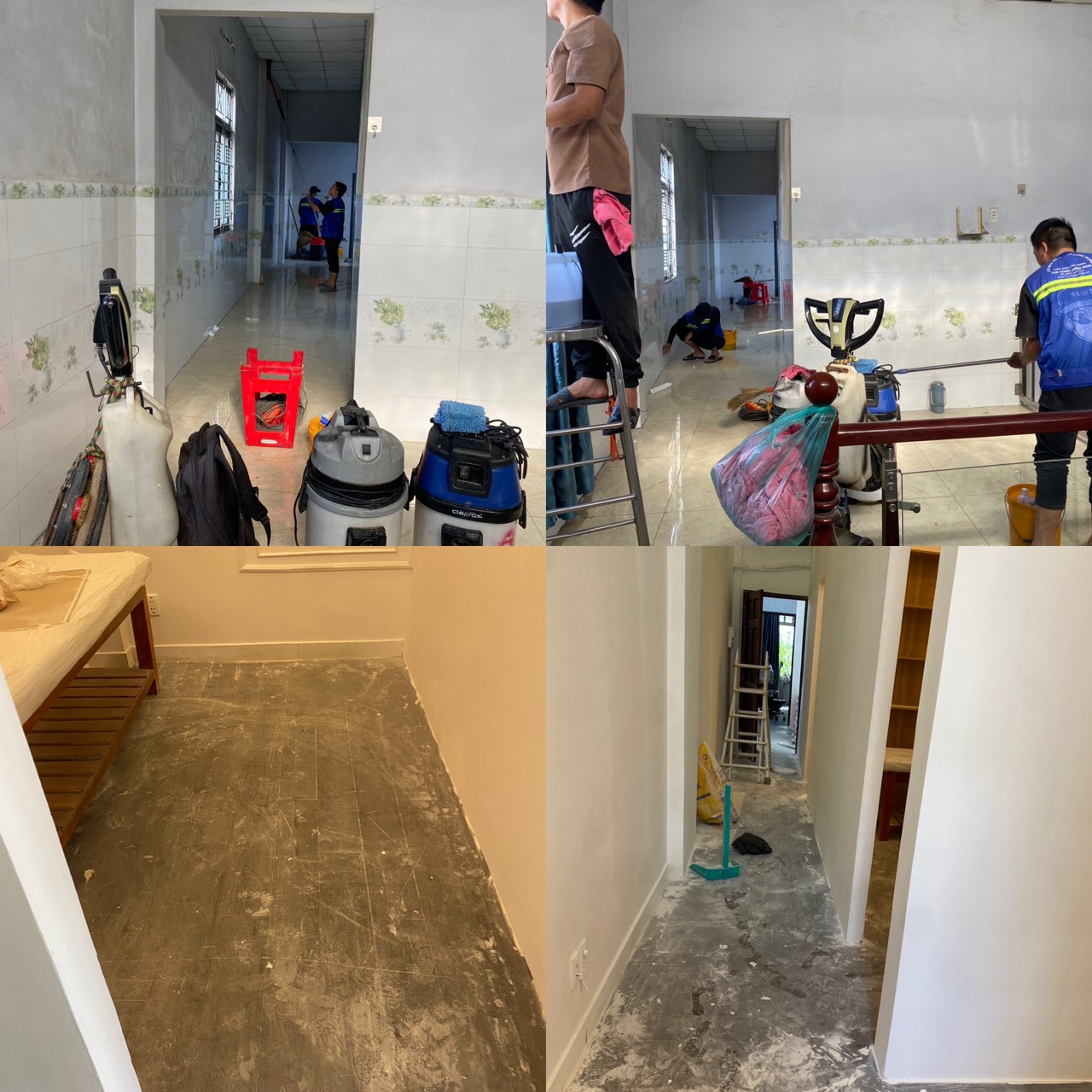 vệ sinh nhà mới xây bình đức