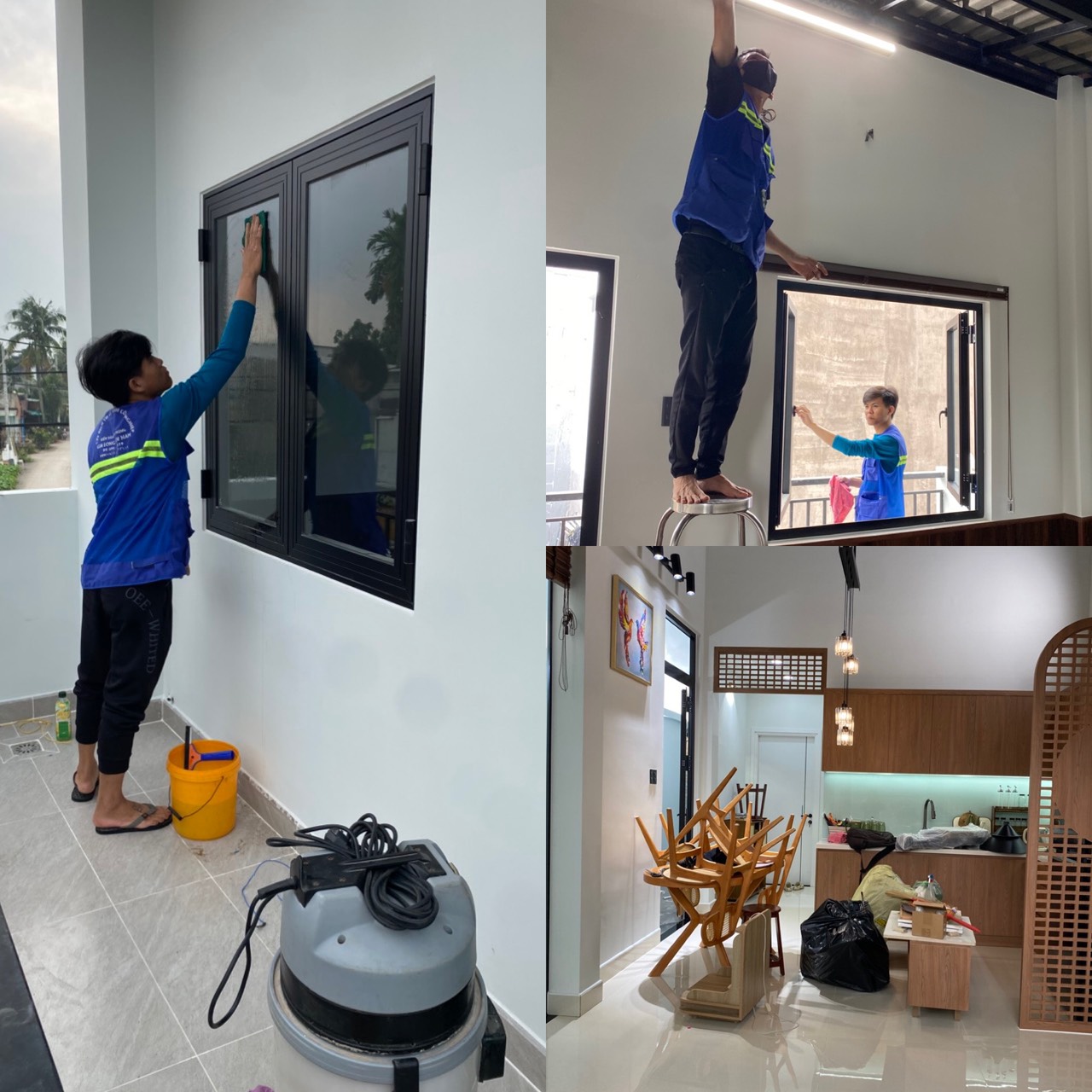 vệ sinh nhà mới xây mỹ yên