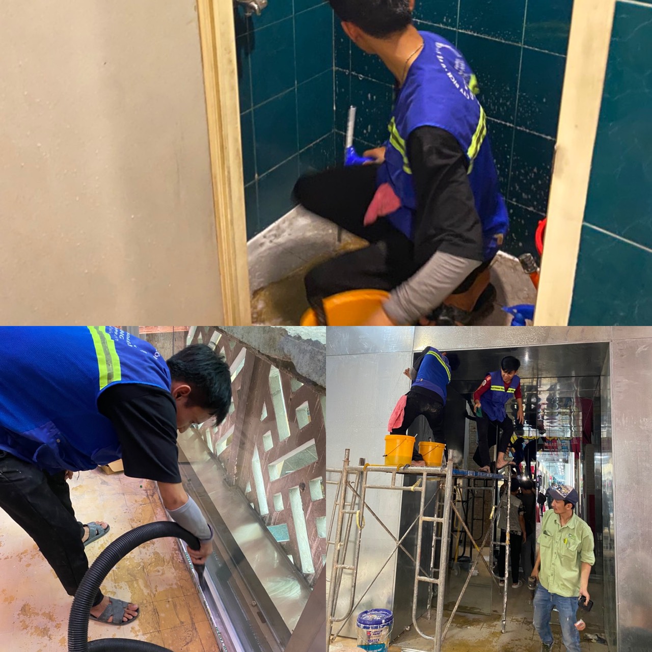 vệ sinh nhà mới xây phước vĩnh tây