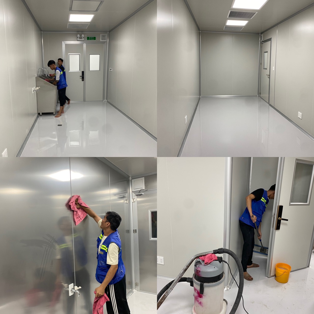 vệ sinh nhà sau xây long cang