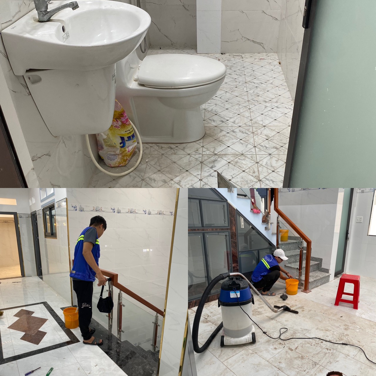 vệ sinh nhà sau xây tân vĩnh lộc