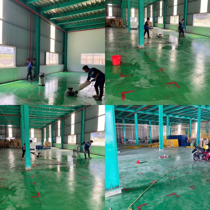 Vệ sinh sàn nhà xưởng