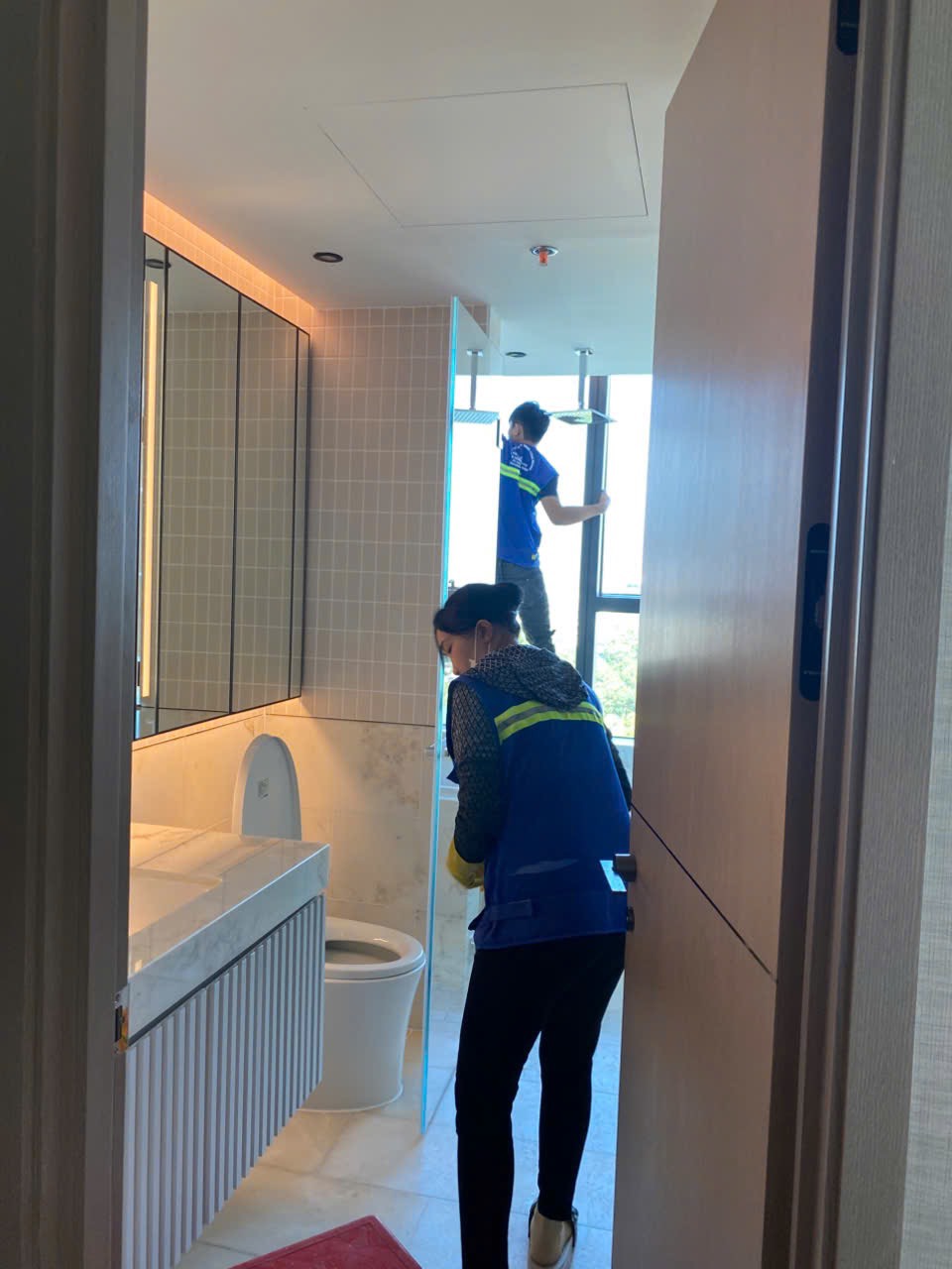 Vệ sinh nhà sau xây phú thọ