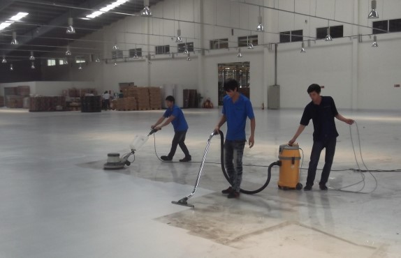 Quy trình đánh sàn xưởng